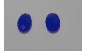 Cristal para cabujón 10,5*8,1mm Azul opal /Cuentas de  Cristal