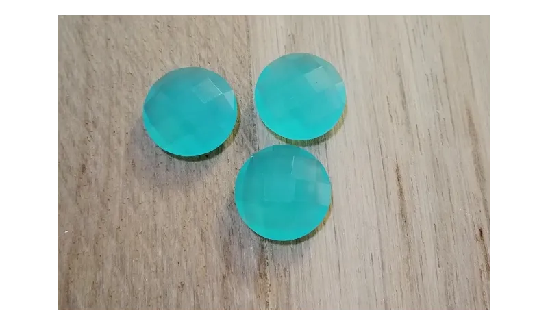 Disco Cristal facetado 11mm Verde esmeralda Opal /Cuentas de  Cristal