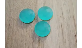 Disco Cristal facetado 11mm Verde esmeralda Opal /Cuentas de  Cristal