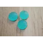 Disco Cristal facetado 11mm Verde esmeralda Opal /Cuentas de  Cristal