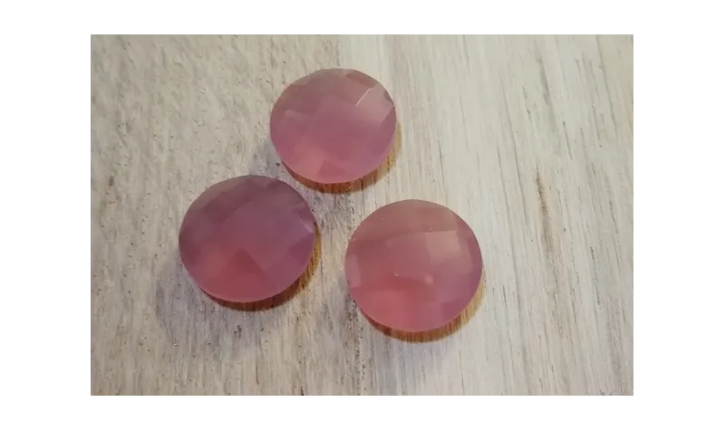 Disco Cristal facetado 11mm Morado Opal