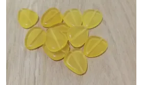 Gota triangular 22*18mm Amarillo /Cuentas de  Cristal