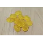 Almohadilla irregular 11*16mm Amarillo /Cuentas de  Cristal