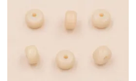 Donut Cristal 6*4mm  color Crema /Cuentas de  Cristal