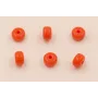 Donut Cristal 6*4mm  color Naranja /Cuentas de  Cristal