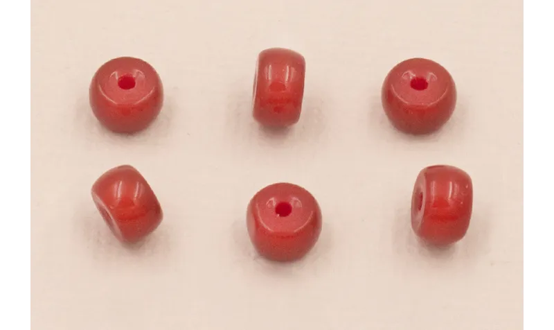 Donut Cristal 6*4mm  color Granate /Cuentas de  Cristal