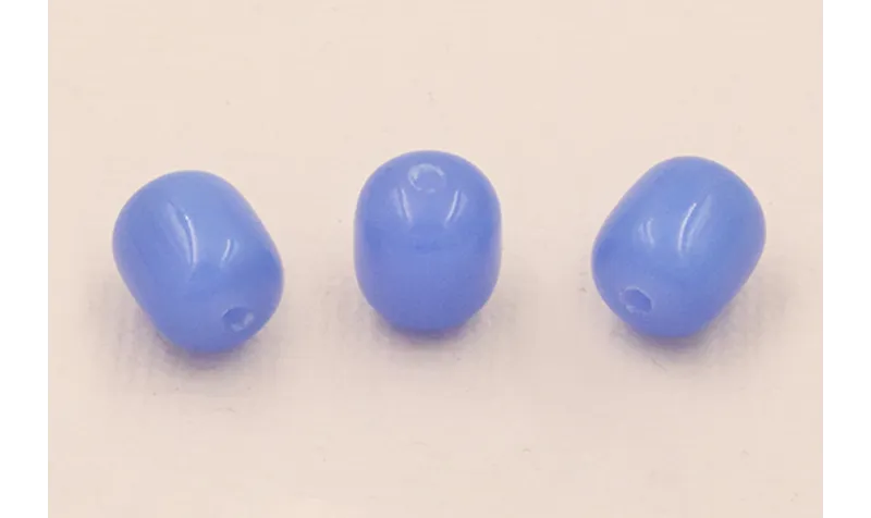 Barrilete Cristal 10*8mm Color Azul /Cuentas de  Cristal