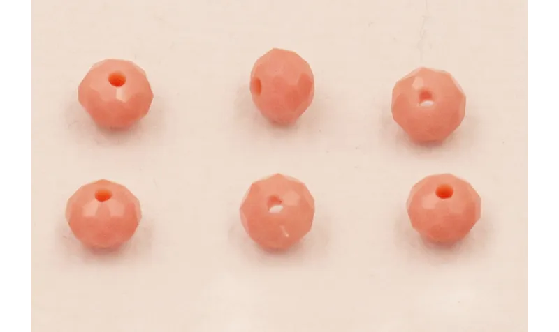 Facetada de 4mm Color Rosa Palo
