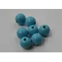 Bola Madera 12mm color Azul Claro /Cuentas de  Madera