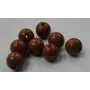 Bola Madera 12mm color Marrón Nocilla /Cuentas de  Madera