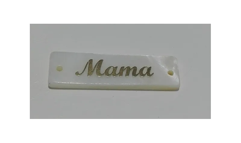 Listón nacar 35mm Mama /Cuentas de  Nacar