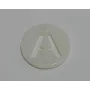 Letra calada 15mm Nacar A /Cuentas de  Nacar