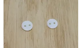 Disco pequeño Nacar 6mm doble agujero /Cuentas de  Nacar