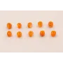 Cubo Nacar 4*4*3mm Naranja /Cuentas de  Nacar