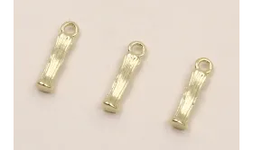 Colgante Letra I latón Dorado 15*10mm / Cuentas Metálicas de Latón / Zamak
