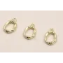 Colgante Letra O latón Dorado 15*10mm / Cuentas Metálicas de Latón / Zamak