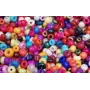 10 gramos de Abalorio cristal 4mm Rojo Fluor / Abalorio pulseras y Collares