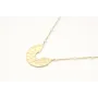 Solitario con cadena de microperlas y colgante sem