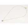 Pendientes aro dorado brillo con rombos dorados y