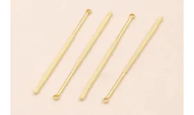 Acero Inox. Listón de 38mm Oro y Crema / Cuentas Metálicas de Acero Inoxidable