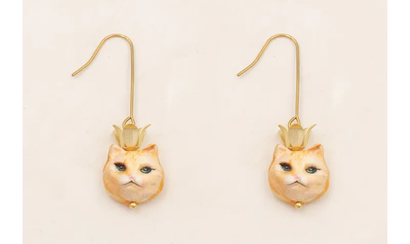 Pendientes perno gancho de acero inoxidable, perli