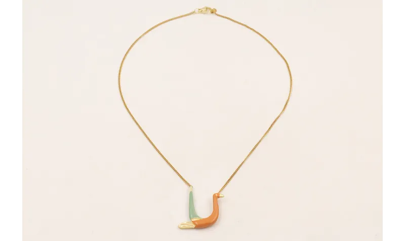 Collar cadena completa de eslabón plano de acero i