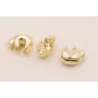 Cuenta Koala 9*5mm Oro / Cuentas Metálicas de Latón / Zamak