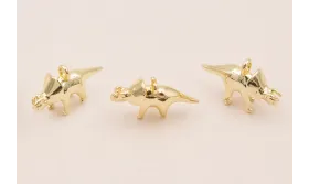 Colgante dinosaurio 15*10mm Oro / Cuentas Metálicas de Latón / Zamak