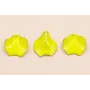 Pétalo Irregular Esnaltado Lima 22*20 mm / Cuentas Metálicas de Latón / Zamak