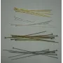 Alfiler Extra largo Plata Vieja / Alfileres de Latón / Zamak