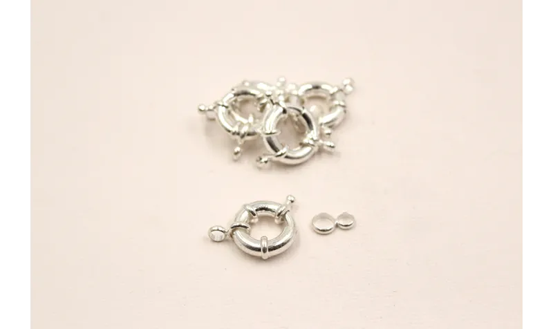 Cierre marinero plata 17mm ext / Cierres de Latón / Zamak