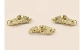 Acero Inox. Cierre entrelazado 16mm Dorado / Cierres de Acero Inoxidable