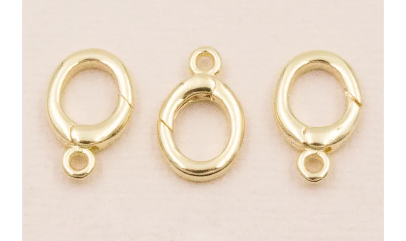 Cierre Anilla 12*9mm Oro
