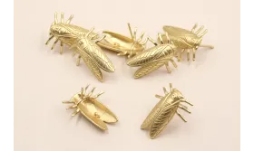 Pendiente Cigarra 24*20*5mm dorado Mate / Base Pendientes 