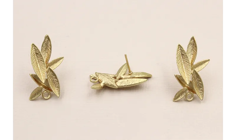 Perno conjunto Hojas 25*1*3mm Dorado Mate