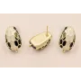 Pendiente Cabeza serpiente 30*12*7 Negro y Blanco / Base Pendientes 