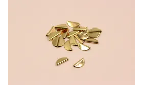 Mini terminal 12*5mm Oro / Terminales de Latón / Zamak