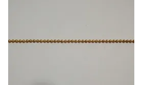 Cadena bolas 1,2mm  oro mate / Cadenas de Latón / Zamak