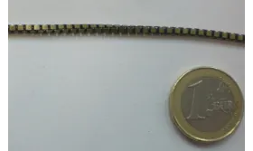 Cadena eslabón cuadrado 2*2mm Oro Viejo / Cadenas de Latón / Zamak