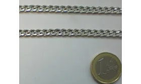Cadena eslabón plano P.Vieja ancho de 4mm / Cadenas de Latón / Zamak