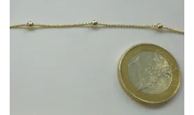 cadena con Bola de 2mm intercalada Oro / Cadenas de Latón / Zamak
