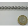 Cadena Ribetes 10mm ancho. Plata Vieja / Cadenas de Latón / Zamak