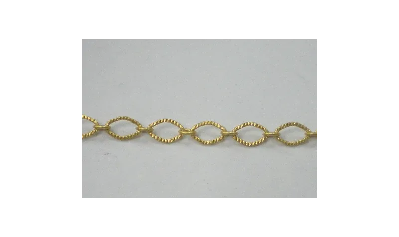 Cadena eslabón 5mm Oro / Cadenas de Latón / Zamak