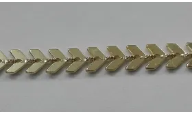 Cadena pétalos dorados / Cadenas de Latón / Zamak