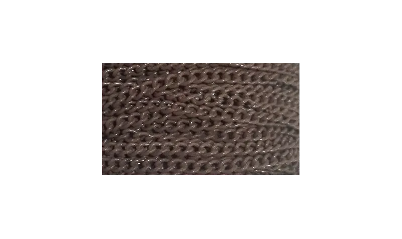 Cadena eslabones 2,2mm Marrón / Cadenas de Latón / Zamak