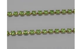 Cadena strass PP14 Peridot Mate / Cadenas de Latón / Zamak