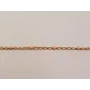 Cadena de 1,5mm oro mate con Microesmalte Rosa / Cadenas de Latón / Zamak
