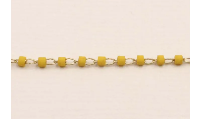 Cadena Miyuki Delika 1582 Amarillo / Cadenas de Latón / Zamak