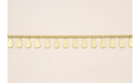 Cadena Gotas de 10*5mm Oro Mate / Cadenas de Latón / Zamak