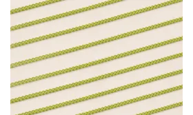 Cadena Eslabones 1*2mm Dorado y Pistacho / Cadenas de Latón / Zamak